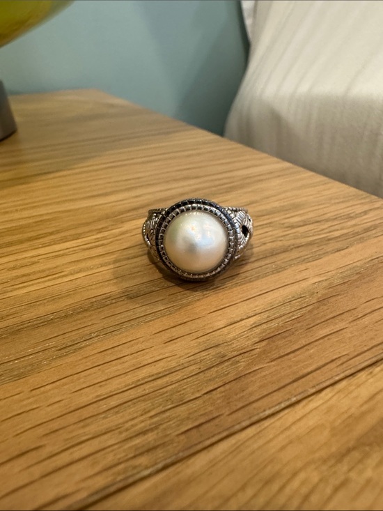 Judith Ripka Jewelry - Judith Ripka Silver Ring with White Pearl Dome